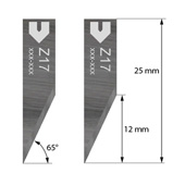 Z17 Oscillating blade  pointed Max. cutting depth: 12 mm